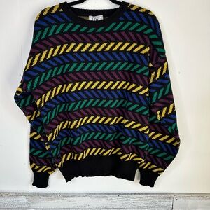 VINTAGE Y2K 90’s Bold Colors Seeater by TJW MERVYNS